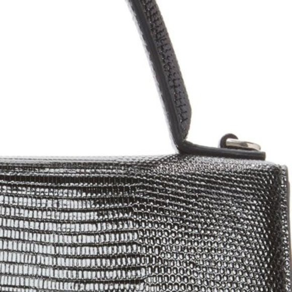 Balenciaga Sharp XS Lizard-Effect Leather Bag Blac - Picture 3 of 6